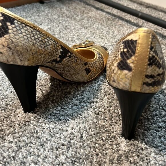 Michael Kors faux snakeskin print heels - Picture 4 of 6